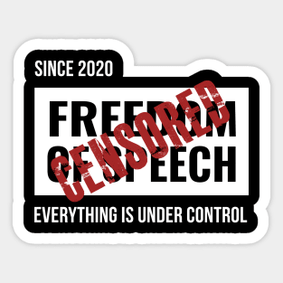 Freedom of speech Sticker